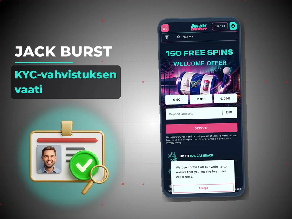 Jack Burst - KYC-vahvistuksen vaati