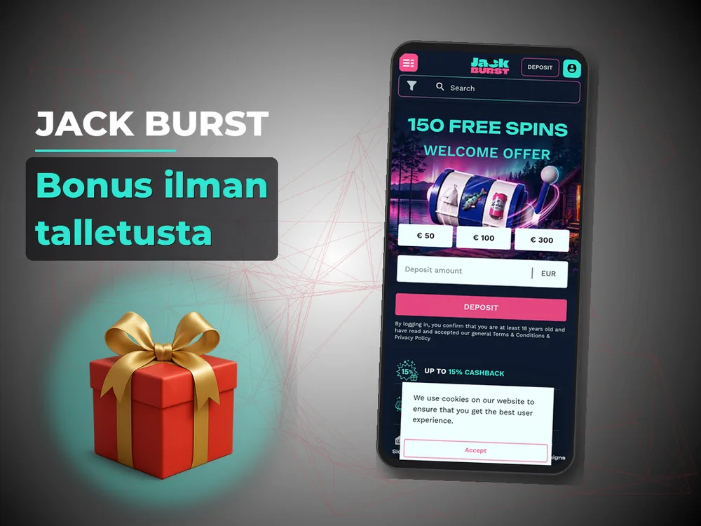 Jack Burst - Bonus ilman talletusta